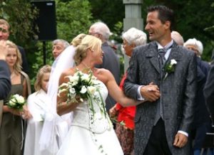 Brudpar fotograferat av Stens Foto